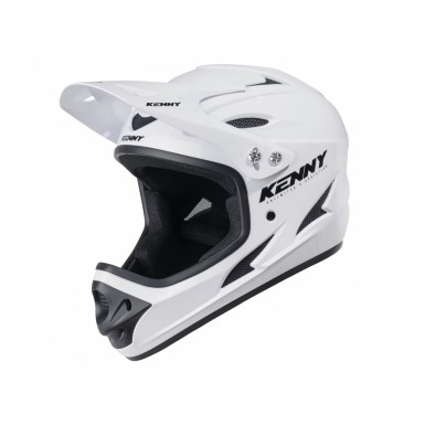 Downhill Solid Helmet White