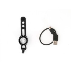 Black USB Front LED Safety Light