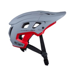 Casque Scrambler Gris Rouge