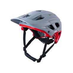 Casque Scrambler Gris Rouge