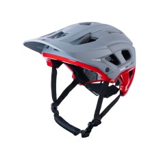 Casque Scrambler Enfant Gris Rouge