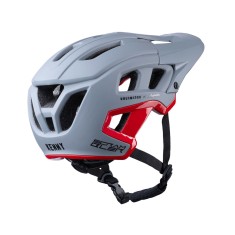 Casque Scrambler Enfant Gris Rouge