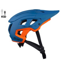 Casque Scrambler Enfant Bleu Orange