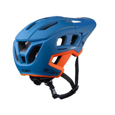 Casco infantil Scrambler Azul y Naranja