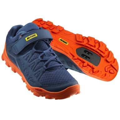 Mavic Chaussures Crossride Bleu et Orange - Taille 39 1/3 - Purebike