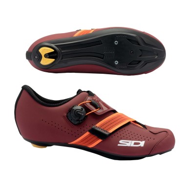 Sidi Chaussures Route PRIMA Femme - Rouge Cabernet / Corail - Purebike