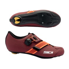 Zapatillas de carretera PRIMA para mujer - Rojo cabernet / Coral