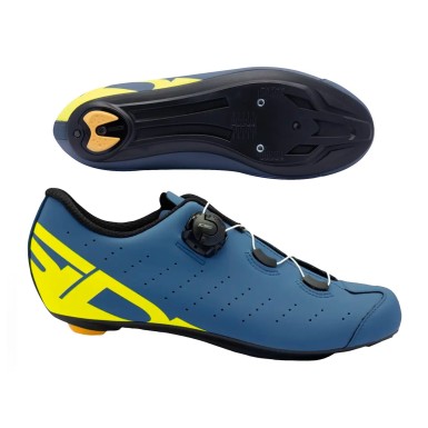 Sidi Chaussures Route FAST 2 - Bleu/Jaune - Purebike