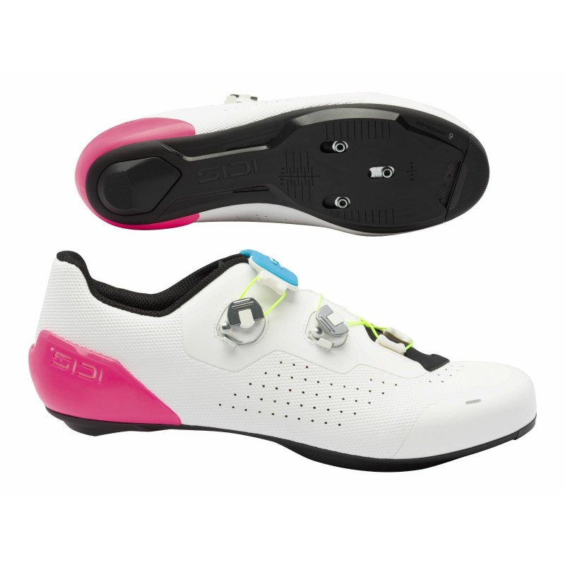 Zapatillas de carretera GENIUS X WYVE Blanco / Rosa fluorescente