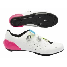 Zapatillas de carretera GENIUS X WYVE Blanco / Rosa fluorescente