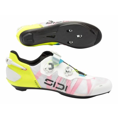 Zapatillas de carretera WIRE 3 blancas / amarillo flúor