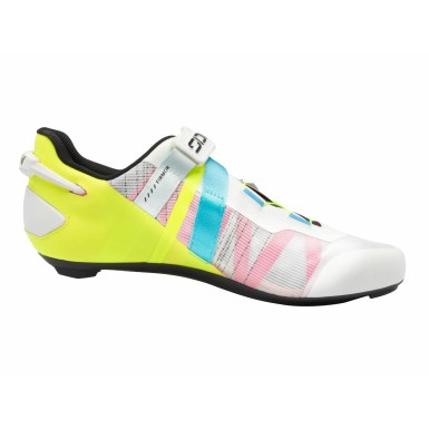 Zapatillas de carretera WIRE 3 blancas / amarillo flúor