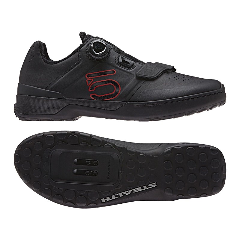Zapatillas Kestrel Pro Boa negras y rojas
