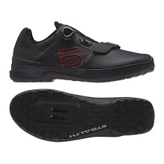 Zapatillas Kestrel Pro Boa negras y rojas