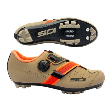 Zapatillas de MTB AERTIS para mujer - Beige/Coral