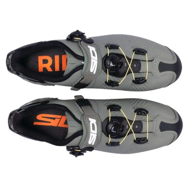 Zapatillas de MTB DRAKO 2S SRS - Gris militar/Amarillo