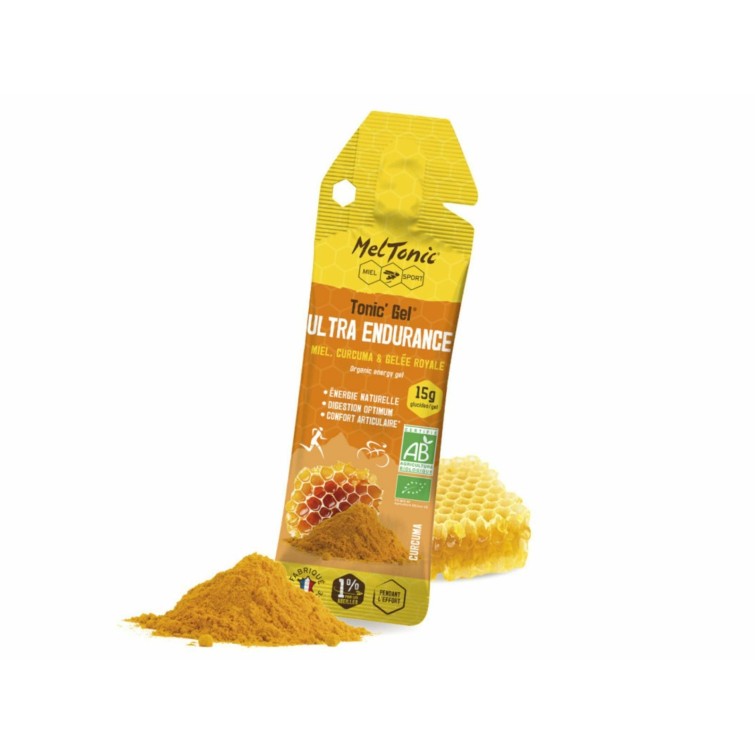 Tonic'Gel Ultra Endurance Organic Energy Gel, Honey and Turmeric Flavor
