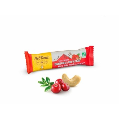 Barrita de cereales Bio sabor arándanos rojos y anacardos