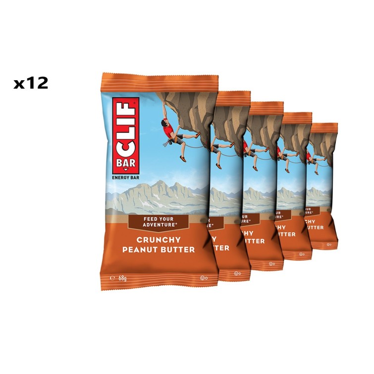 Caja de 12 barritas energéticas sabor mantequilla de cacahuete