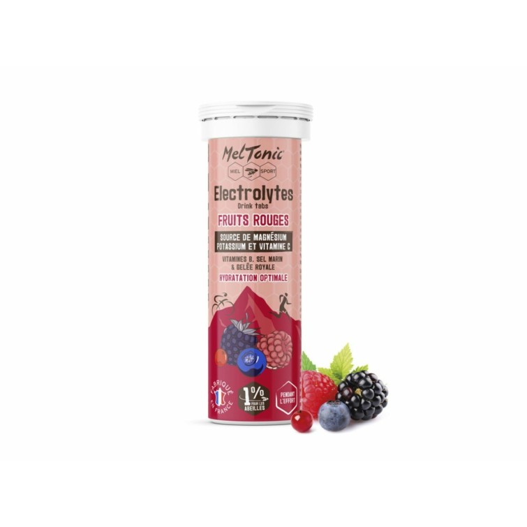 Pastillas de electrolitos sabor frutos rojos