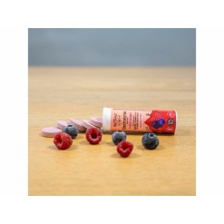 Pastillas de electrolitos sabor frutos rojos