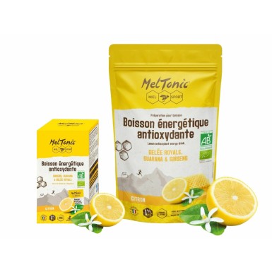 Meltonic Boisson Energétique Antioxydante Bio saveur Citron - Purebike