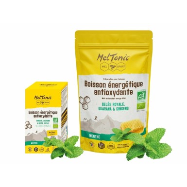 Meltonic Boisson Energétique Antioxydante Bio saveur Menthe - Purebike