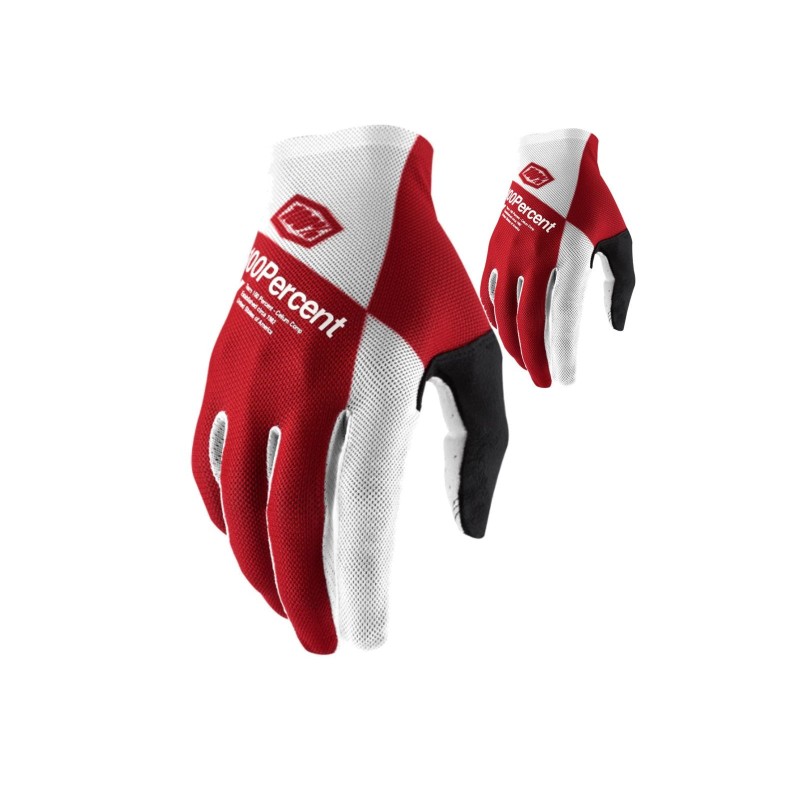 Celium Gloves, Silver/Red - Size S