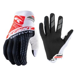 Gants Brave Blanc, Noir et Rouge