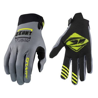 Guantes Gravity Gris Amarillo Fluo