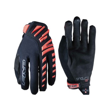 Guantes ENDURO AIR - NEGRO / ROJO FLÚOR