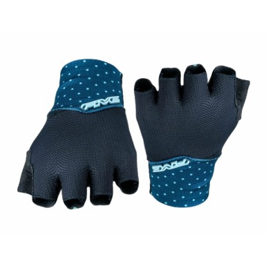 Guantes cortos de mujer RC1 SHORTY Negro/Azul