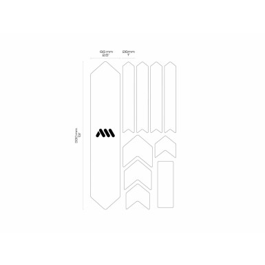 All Mountain Style Kit protections de cadre Extra 10 pièces - Maze - Purebike