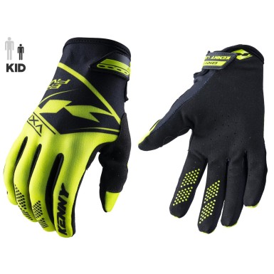 Guantes Brave infantiles amarillo flúor