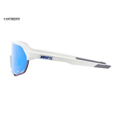 Lunettes S2 Matte White - Hiper Blue Mirror