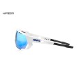 Gafas Speedtrap Matte White - Hiper Blue Mirror