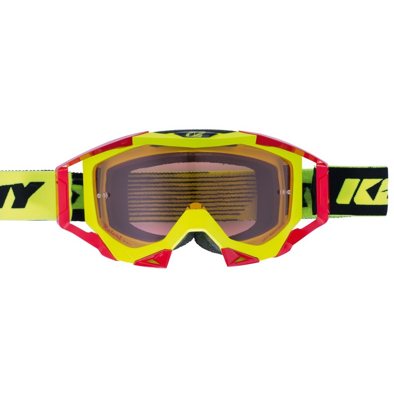 Titanium Goggles Fluorescent Yellow/Red