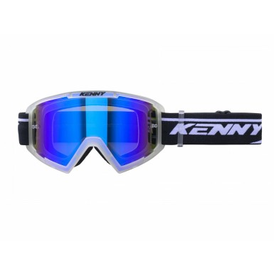 Kenny Masque Track + Clear Crystal - Ecran Bleu - Purebike
