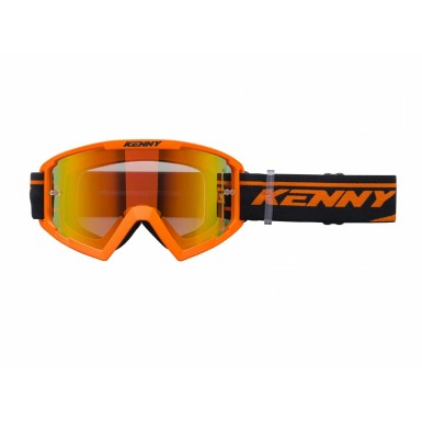 Kenny Masque Track + Orange - Ecran Rouge - Purebike