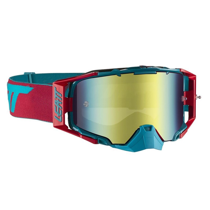 Masque Velocity 6.5 Iriz - Rouge/Bleu Turquoise - Ecran Bronze