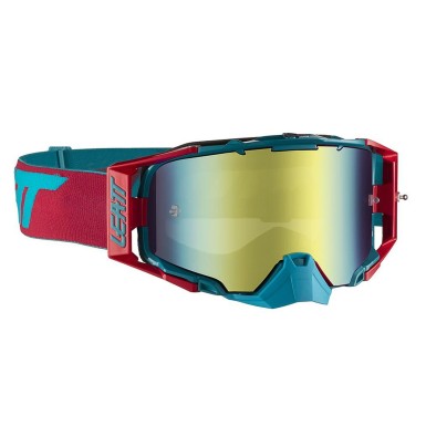 Velocity 6.5 Iriz Goggles - Red/Turquoise Blue - Bronze Lens