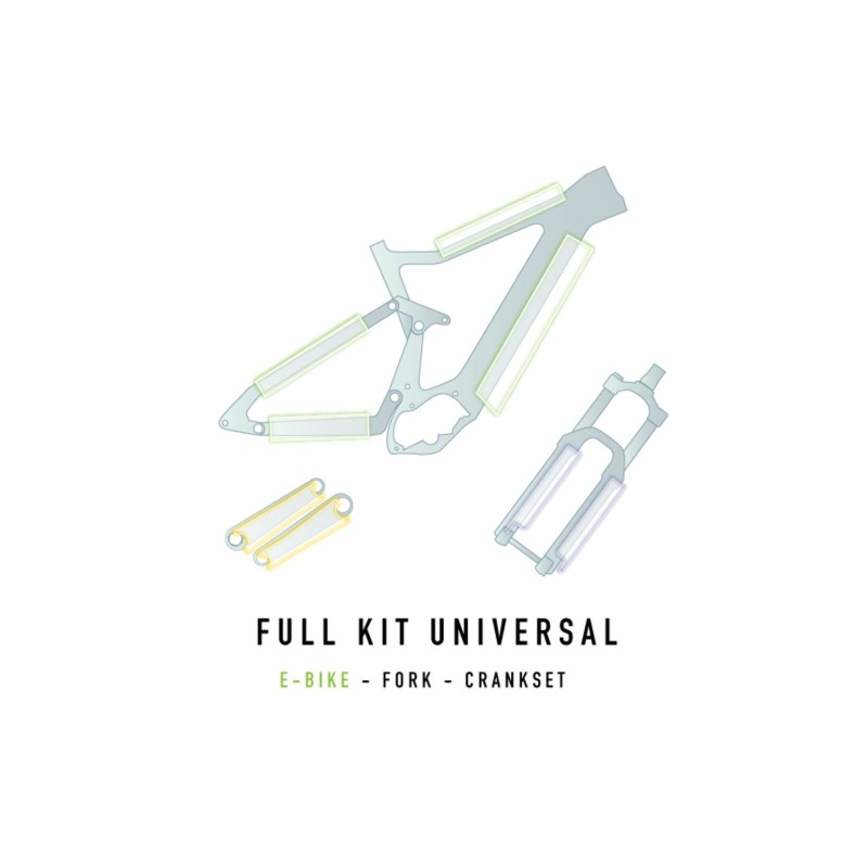 Kit de protection universel e-Bike - Cadre, Fourche et Pédalier