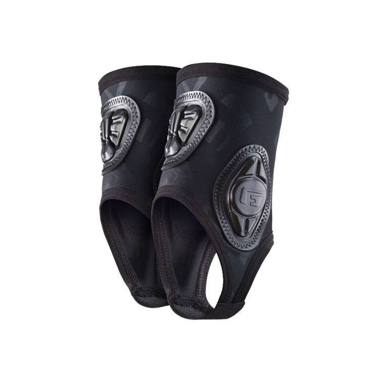 Par de protectores de tobillo Negro Logo
