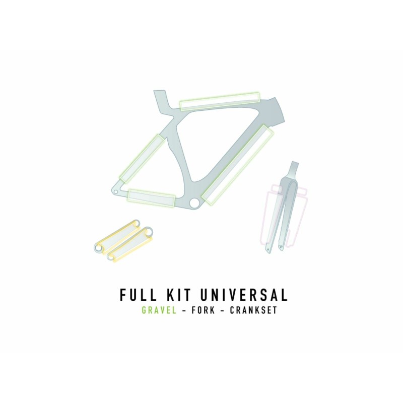 Universal Gravel Protection Kit - Frame, Fork and Crankset