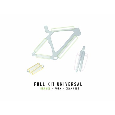 Kit de protection universel Gravel - Cadre, Fourche et Pédalier