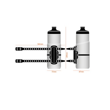 Fidlock Bidon Twist 600ml avec fixation magnétique Universelle - Noir Fumé - Purebike