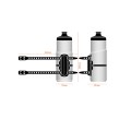 Bidón Twist de 600 ml con fijación magnética universal - negro ahumado