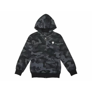 Fox Sweat à capuche zippé enfant Fox Head - Camo Noir - Purebike