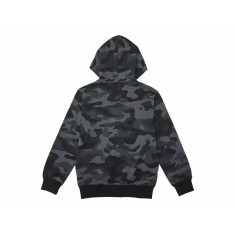 Sudadera infantil con capucha y cremallera Fox Head - Camuflaje negro