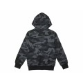 Sudadera infantil con capucha y cremallera Fox Head - Camuflaje negro
